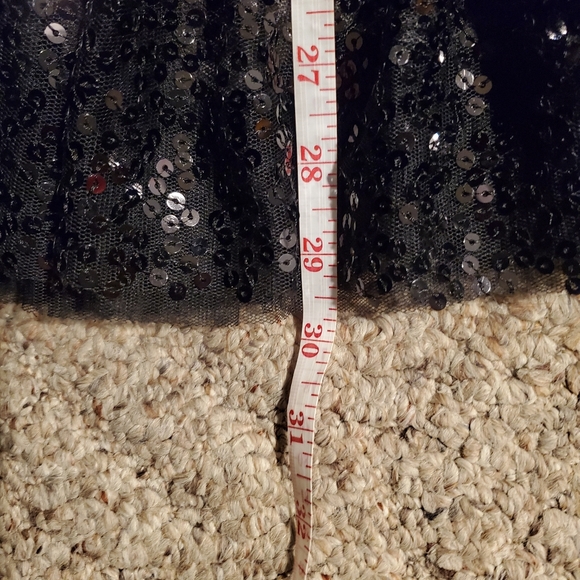 Masquerade Black and Pink Sequins Ruffle Dress - Picture 10 of 10